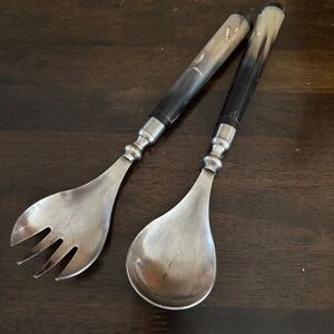 Pottery Barn Horn Salad Servers